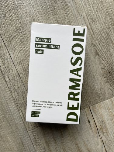 Customer photo review of DermaSoie Masque-Sérum Liftant Nuit