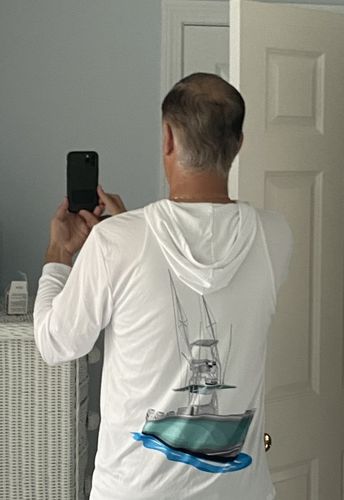 Customer photo review of Custom Digital Boat Artwork