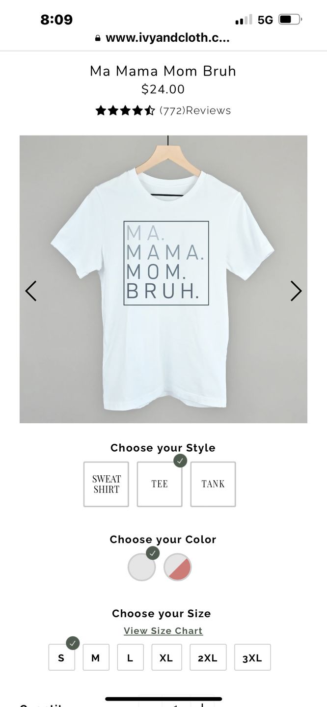 Customer photo review of Ma Mama Mom Bruh