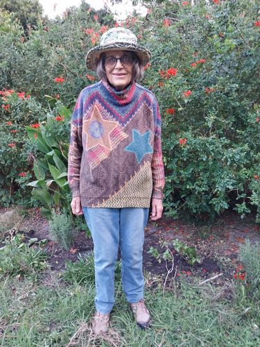 Customer photo review of Loose Vintage Ethnic Print Pullover Women Sweater
