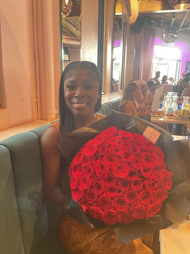 Customer photo review of Red Rose Bouquet
