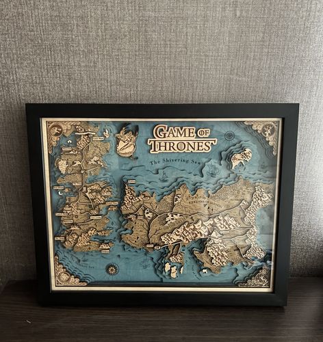 Customer photo review of GAME OF THRONES 3D MAP