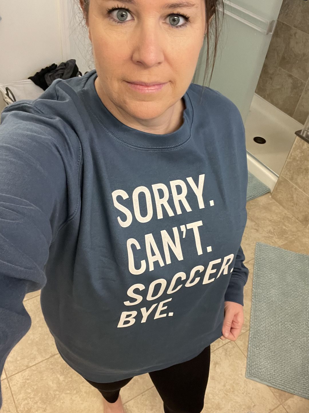 Customer photo review of Sorry Can't Soccer Bye