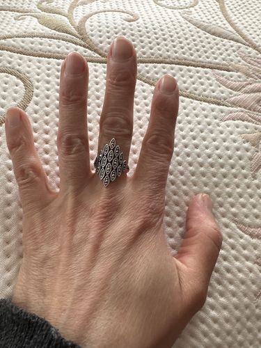 Customer photo review of Dalilah - Bague Argent et Marcassite