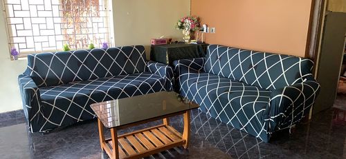 Customer photo review of L Shape Sofa Cover