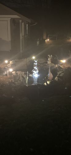 Customer photo review of Brass LED Submersible Pond Light (UWL601)