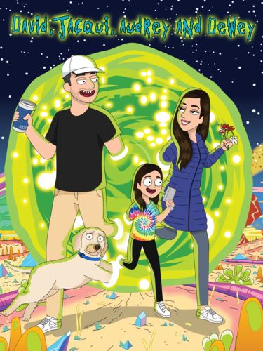 Customer photo review of 'Rick and Morty' Custom Portrait