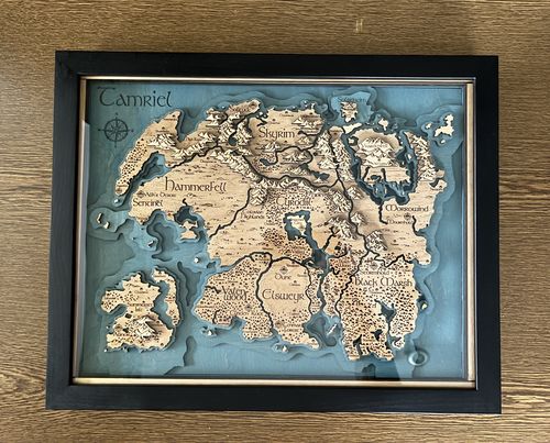 Customer photo review of 3D TAMRIEL MAP
