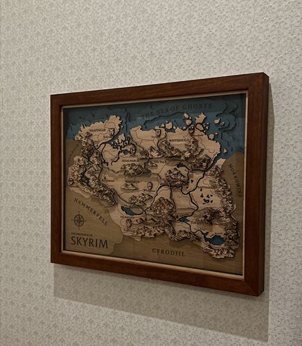 Customer photo review of 3D SKYRIM MAP