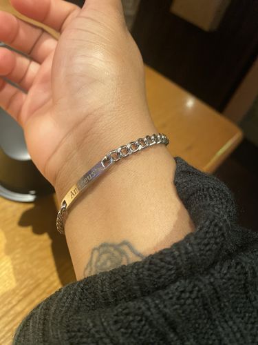 Customer photo review of Engraved Bracelet Set - W/ Eternal Rose Box