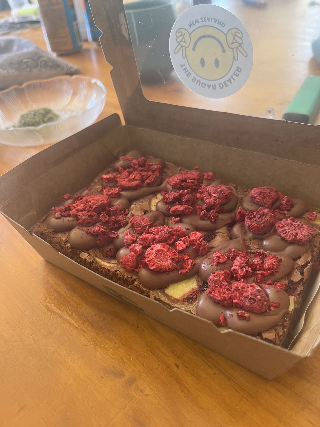 Customer photo review of Mini cheesecake brownie