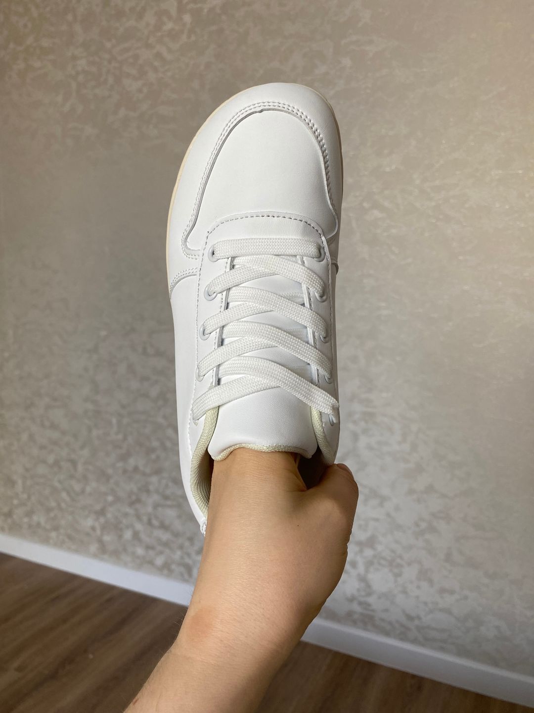 Customer photo review of Soft Fiber Leather Barefoot Shoe