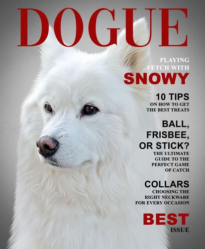 Customer photo review of 'Dogue' Personalized Pet Poster