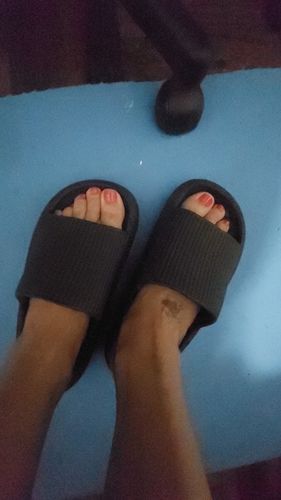 Customer photo review of Wellness Badeschlappen