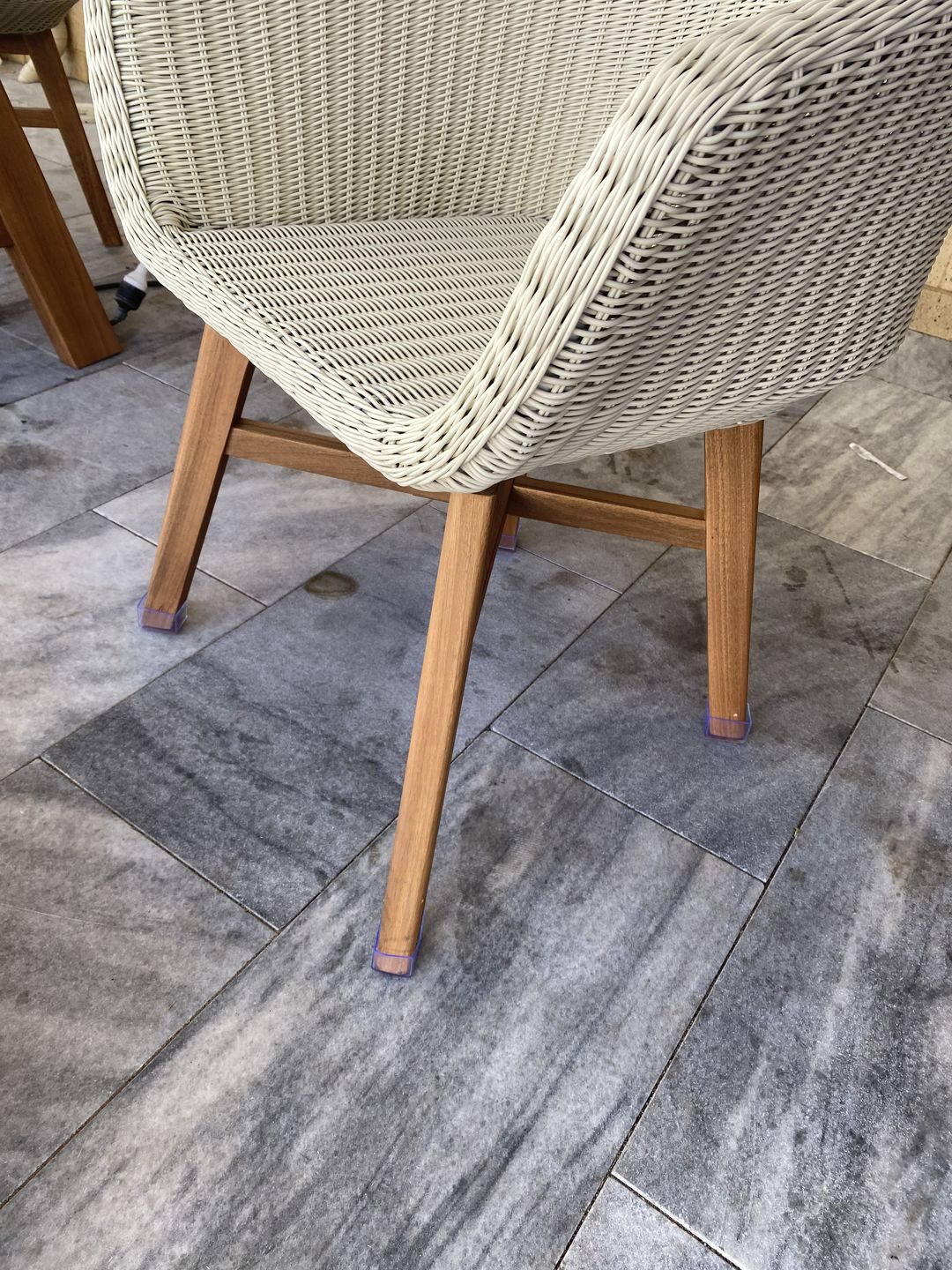 Customer photo review of Rectangle Silicone Felt Chair Leg Glides