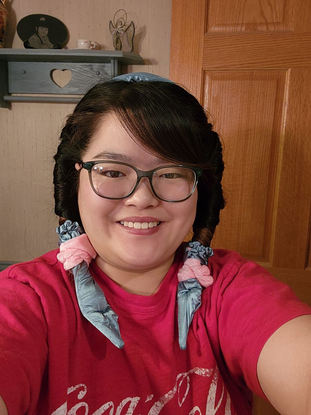 Customer photo review of Curling Headband - Teal