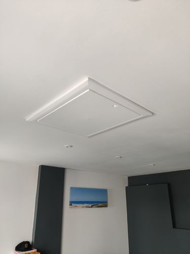 Customer photo review of Timloc 0.25UV Plastic Hinged Loft Access Door 562x665 WH
