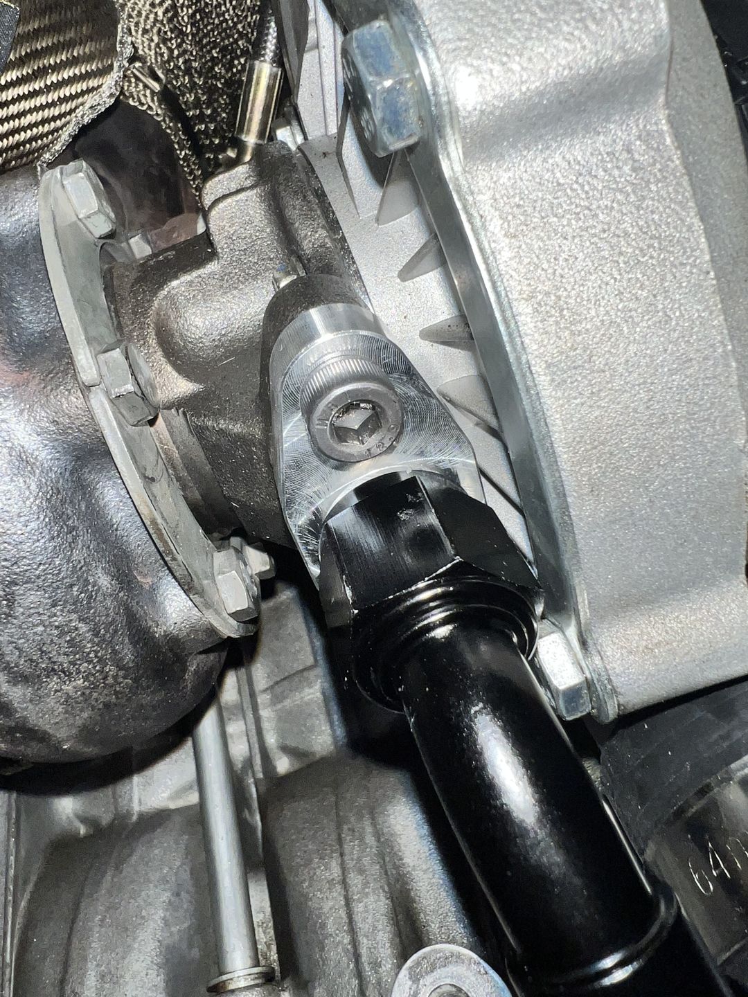 Customer photo review of Motion Billet T4 T6 Turbo Drain Oil Flange 10AN 21-10008