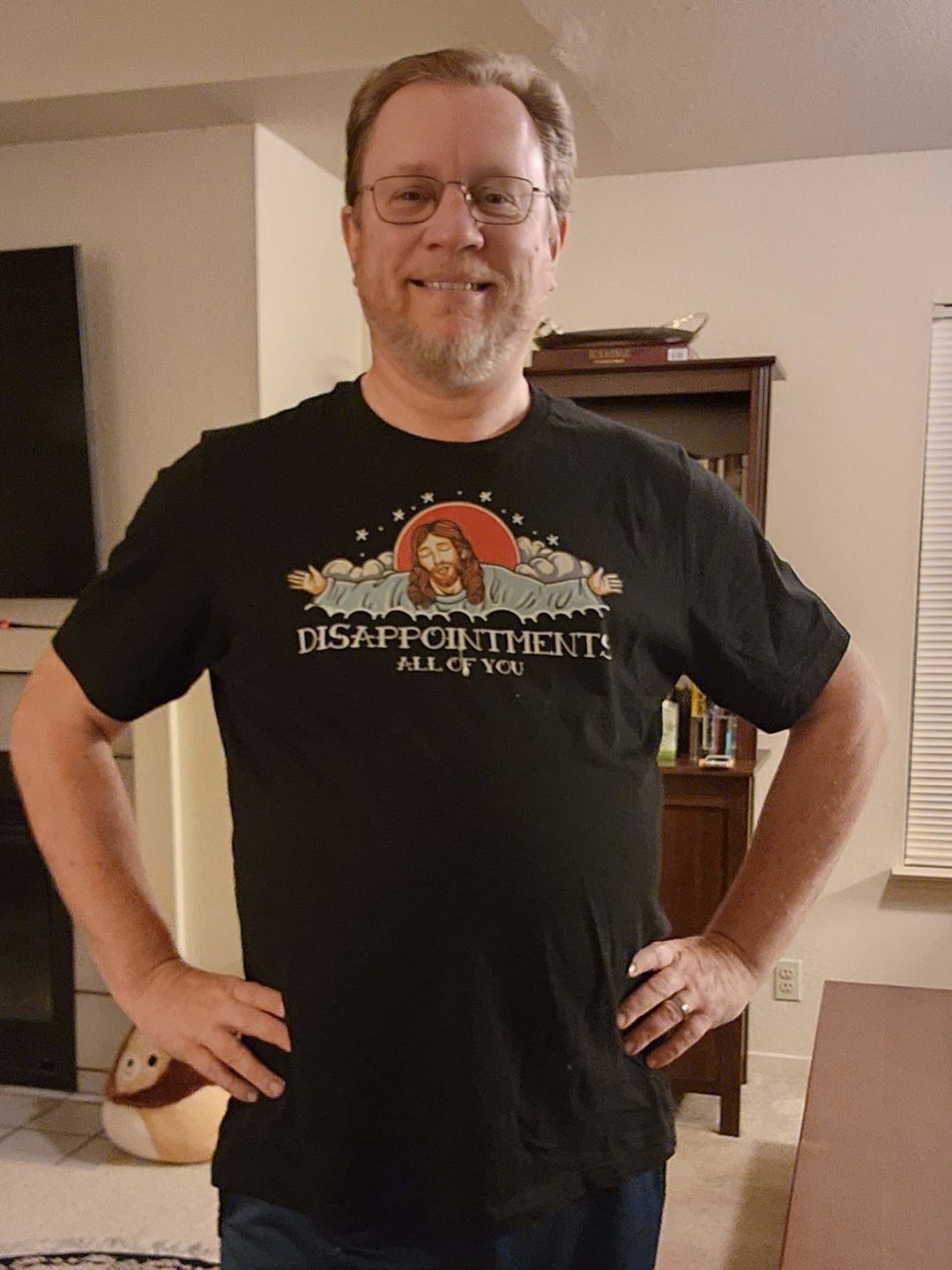 Customer photo review of Premium Disappointments All Of You Old School T-shirt