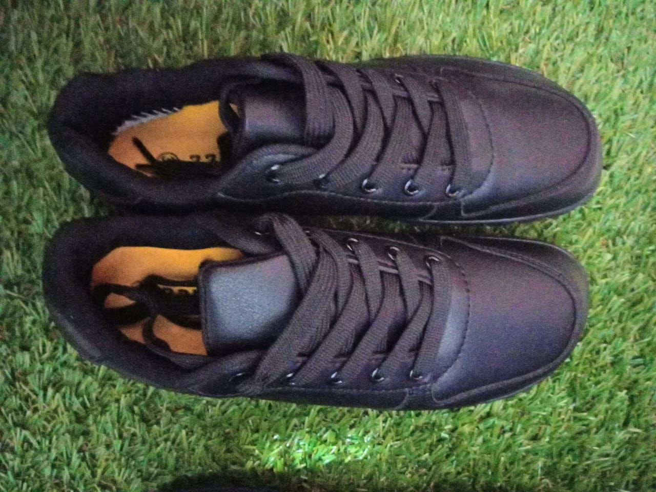 Customer photo review of Soft Fiber Leather Barefoot Shoe