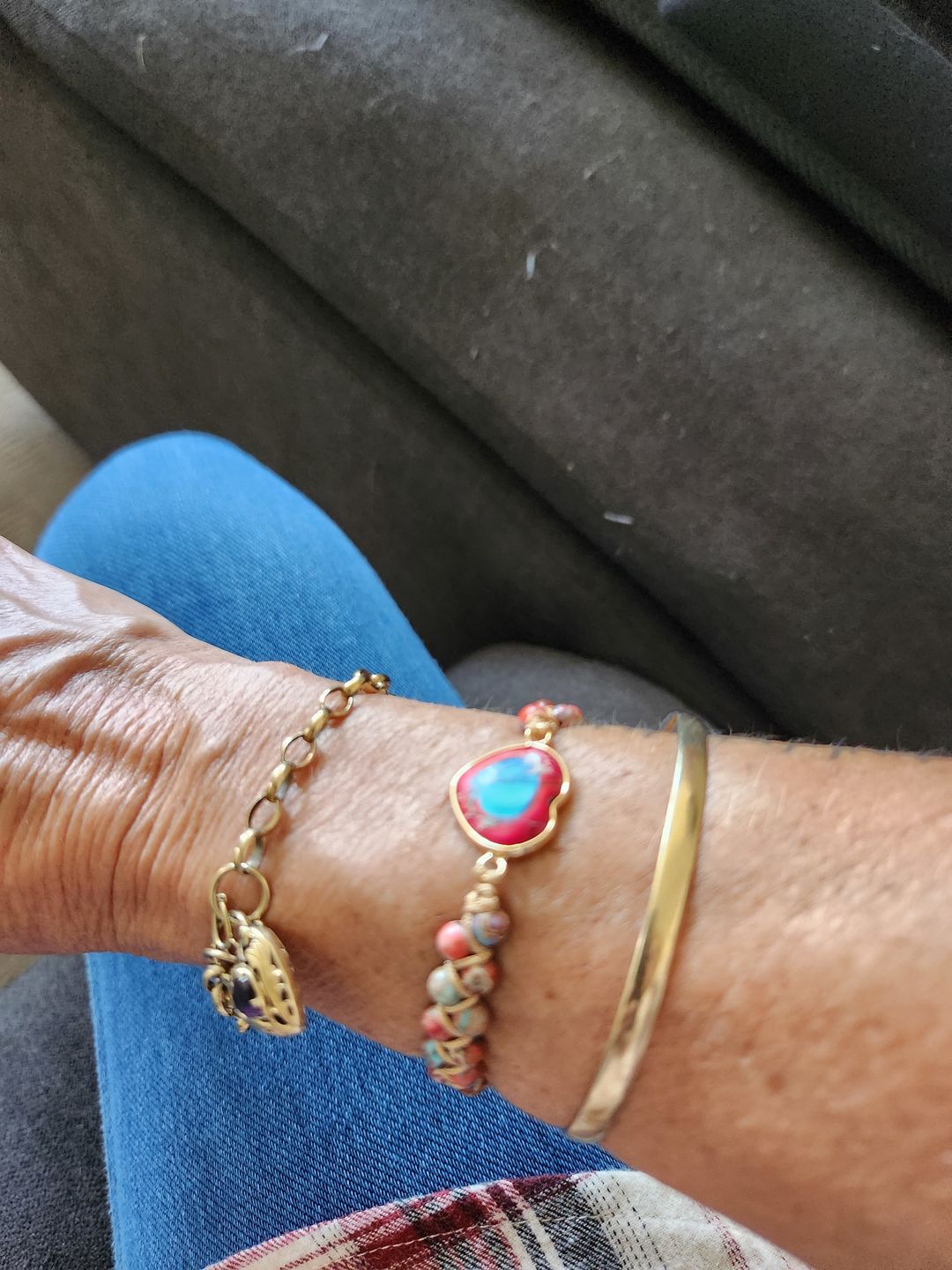 Customer photo review of Passionate Heart Jasper Bracelet