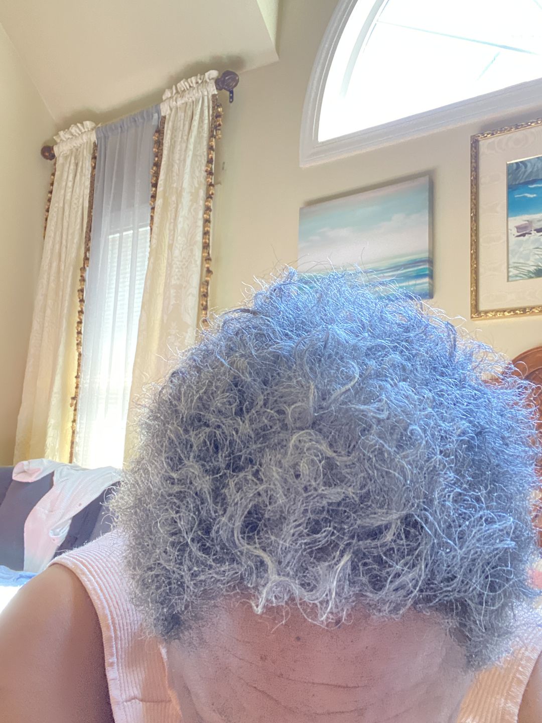 Customer photo review of Wash and Go System with Heavy Hold for Curly Hair