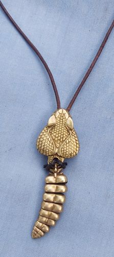 Customer photo review of Rattlesnake Tail Pendant