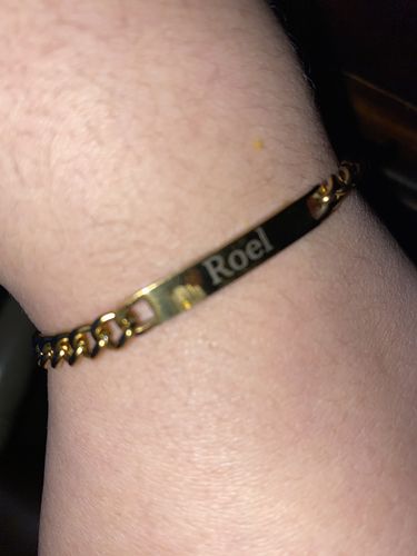Customer photo review of Engraved Bracelet Set - W/ Eternal Rose Box