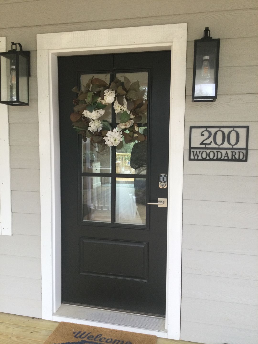 Customer photo review of Home Address Plaque - 3 Sizes - Personalized Metal Street Name and House Numbers Sign