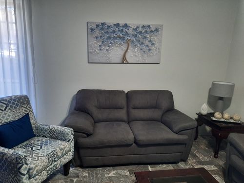Customer photo review of Tree with Blue Flowers