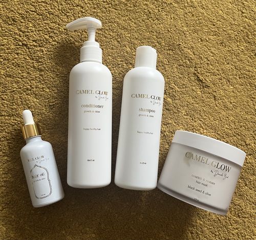 Customer photo review of Growth & Shine Shampoo