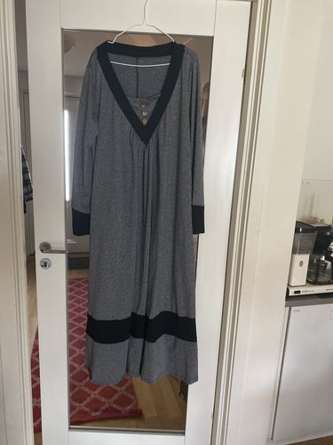 Customer photo review of Guziki casualowa sukienka z karo dekoltem