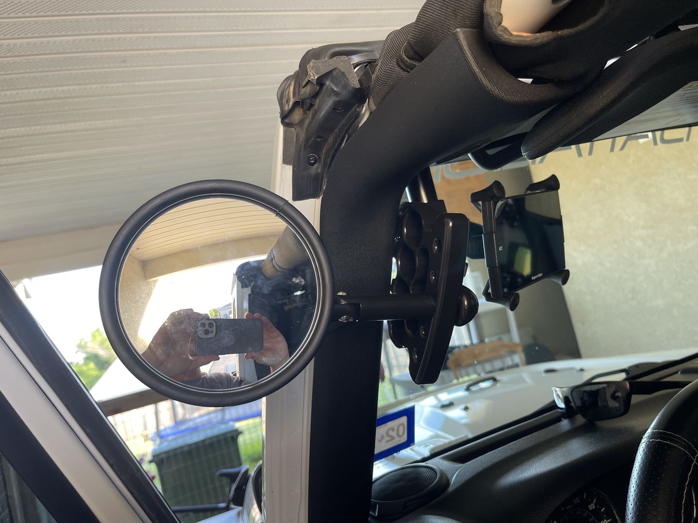 Customer photo review of CMM Offroad Jeep 6inch Breakaway Side Mirrors
