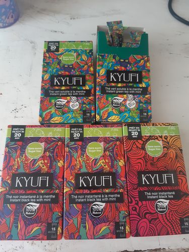 Customer photo review of Thé Vert Instantané À La Menthe - Sans Sucre