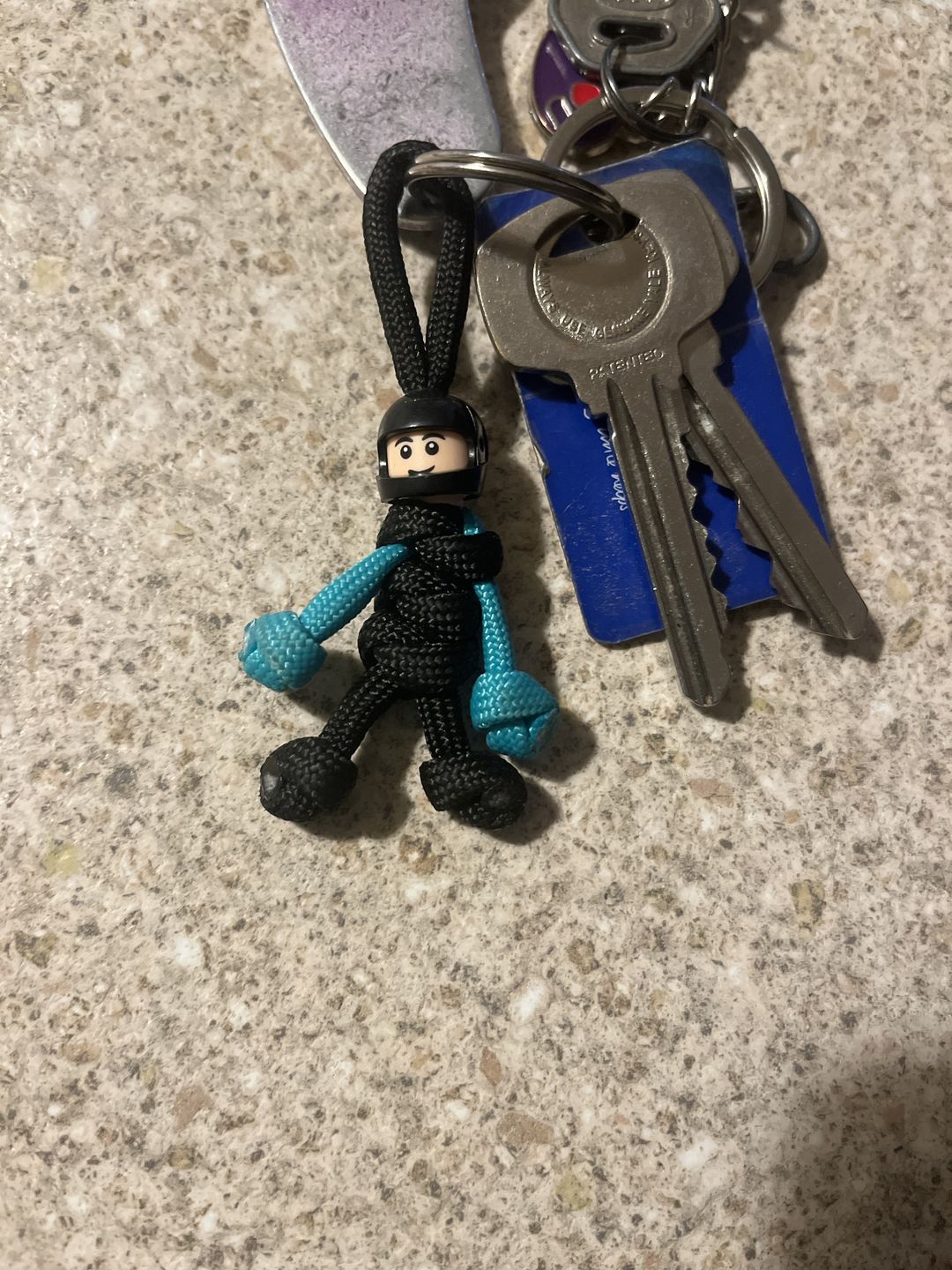 Customer photo review of Mercedes F1 Paracord Buddy Keychain