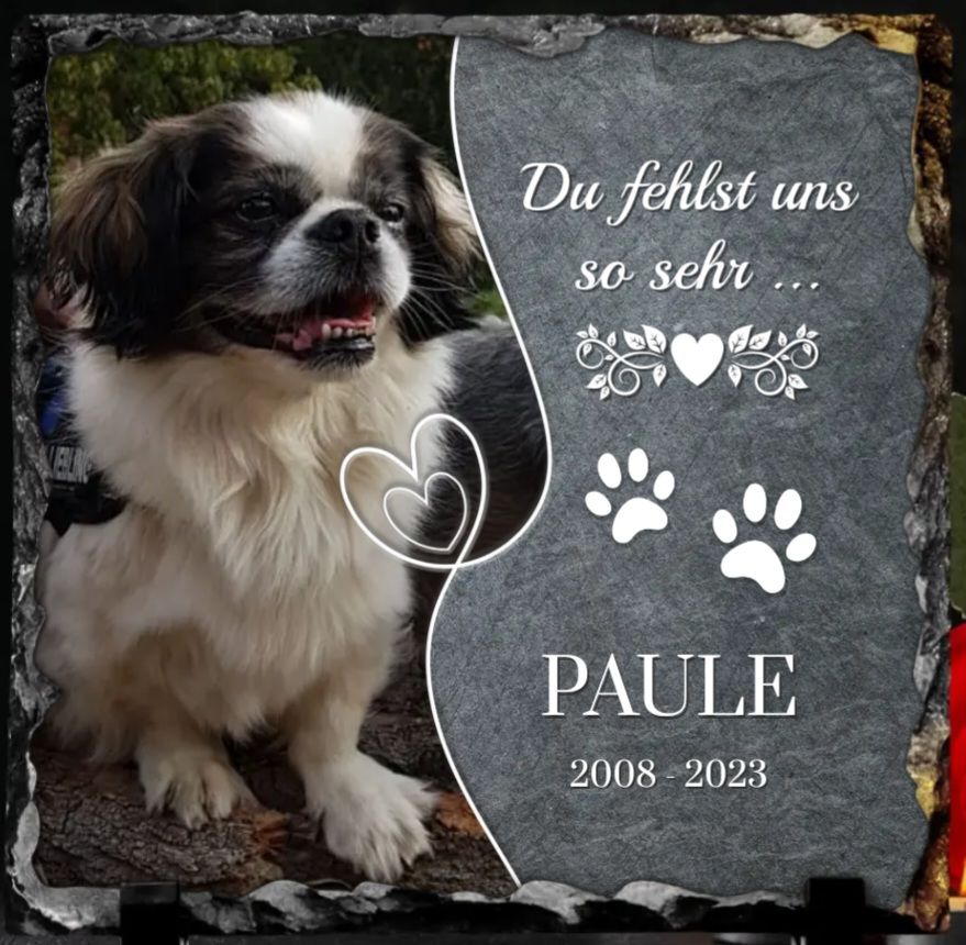 Customer photo review of Du fehlst uns - Individuelle Schieferplatte