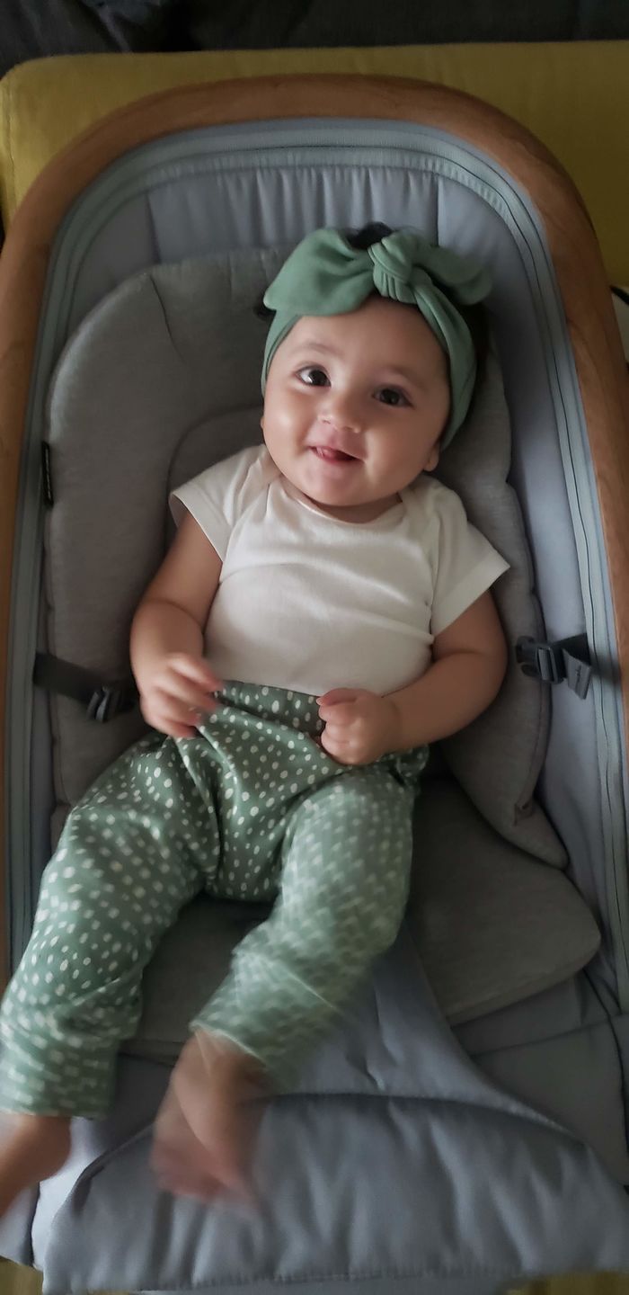 Customer photo review of Calça de Bebê Harém Unissex Fyto