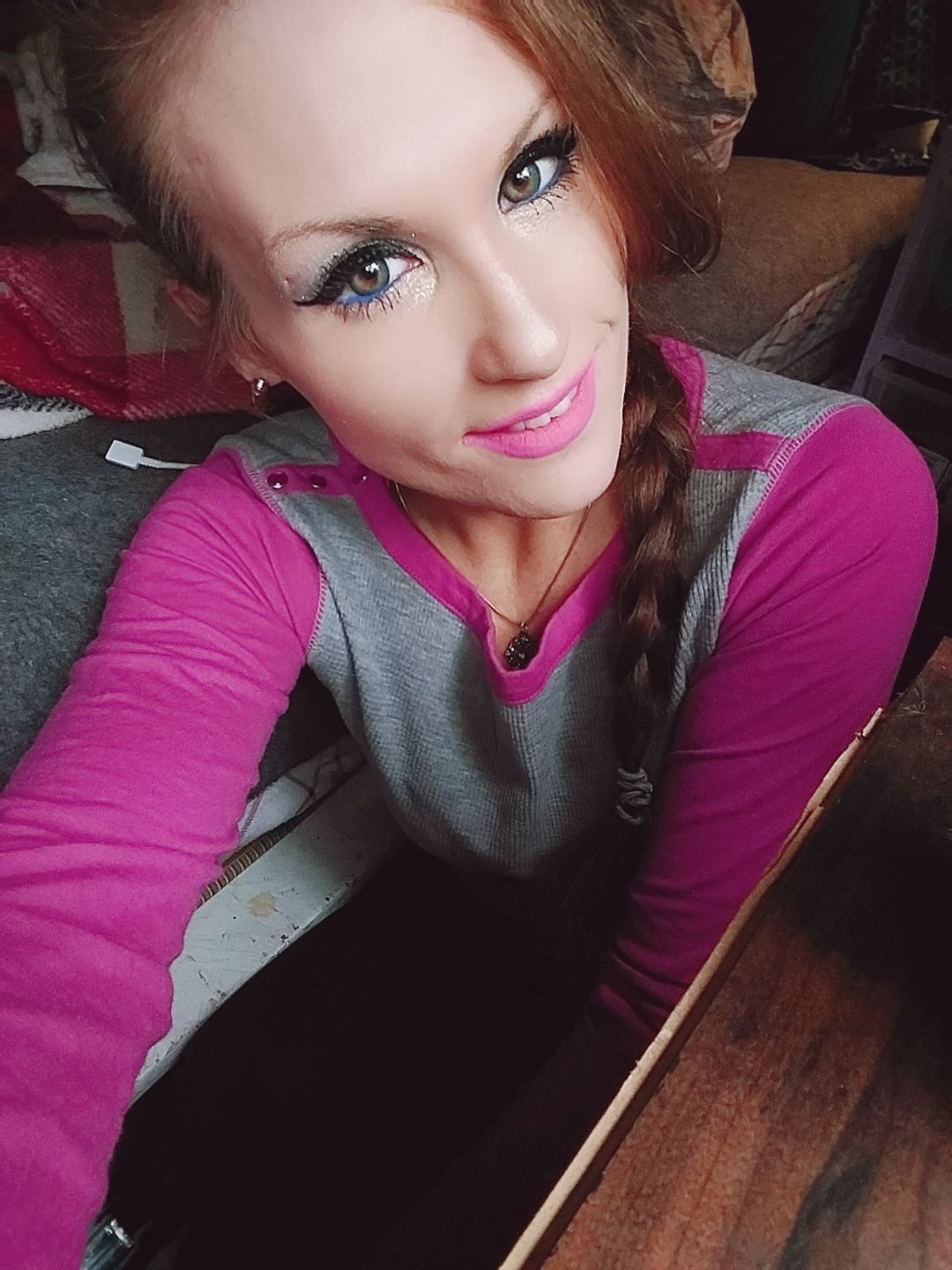 Customer photo review of Himalaya Blue Prescription Colored Contact Lenses