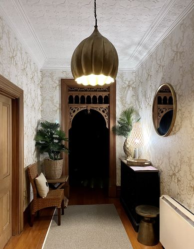 Customer photo review of Old World Plaster Wallpaper - 5 Colours