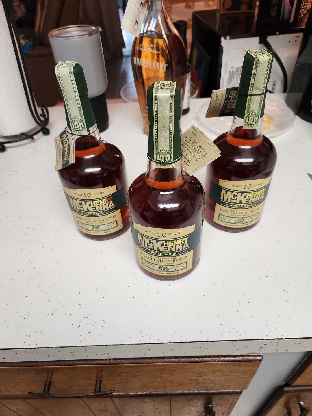 Customer photo review of Henry McKenna Aged 10 Year Single Barrel Bottled In Bond Bourbon Whiskey
