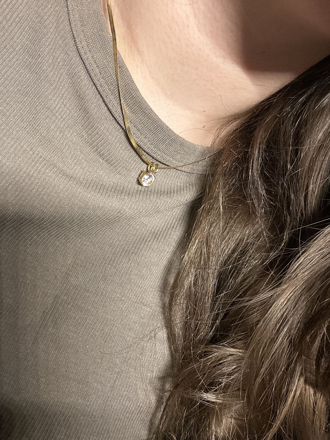Customer photo review of Glamour Snake Halskette | 18K vergoldet