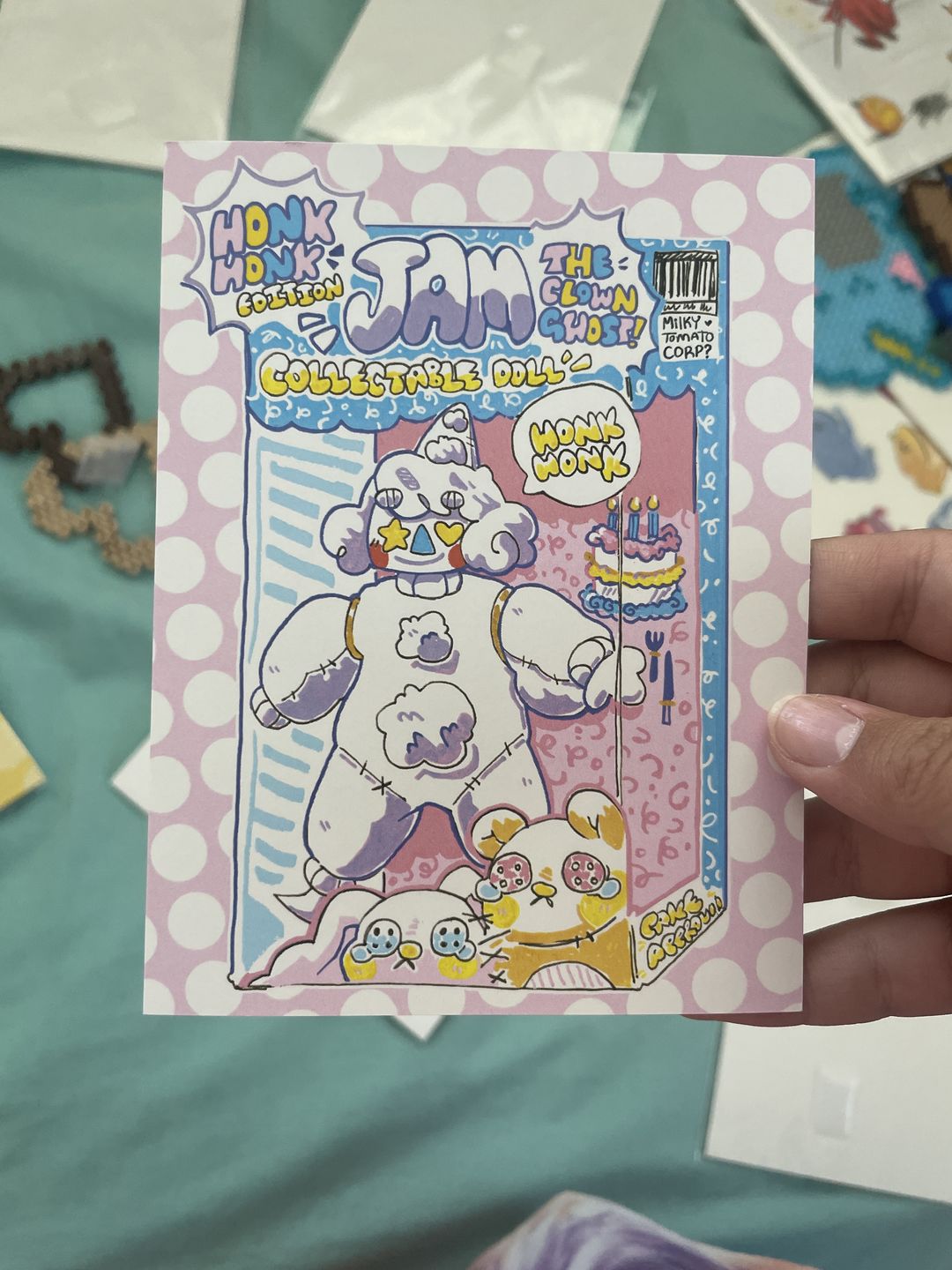 Customer photo review of Clown Doll Toy Box Mini Print: OC Jam