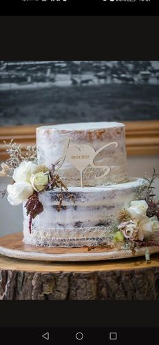 Customer photo review of Heart Cake Topper (other colours available)