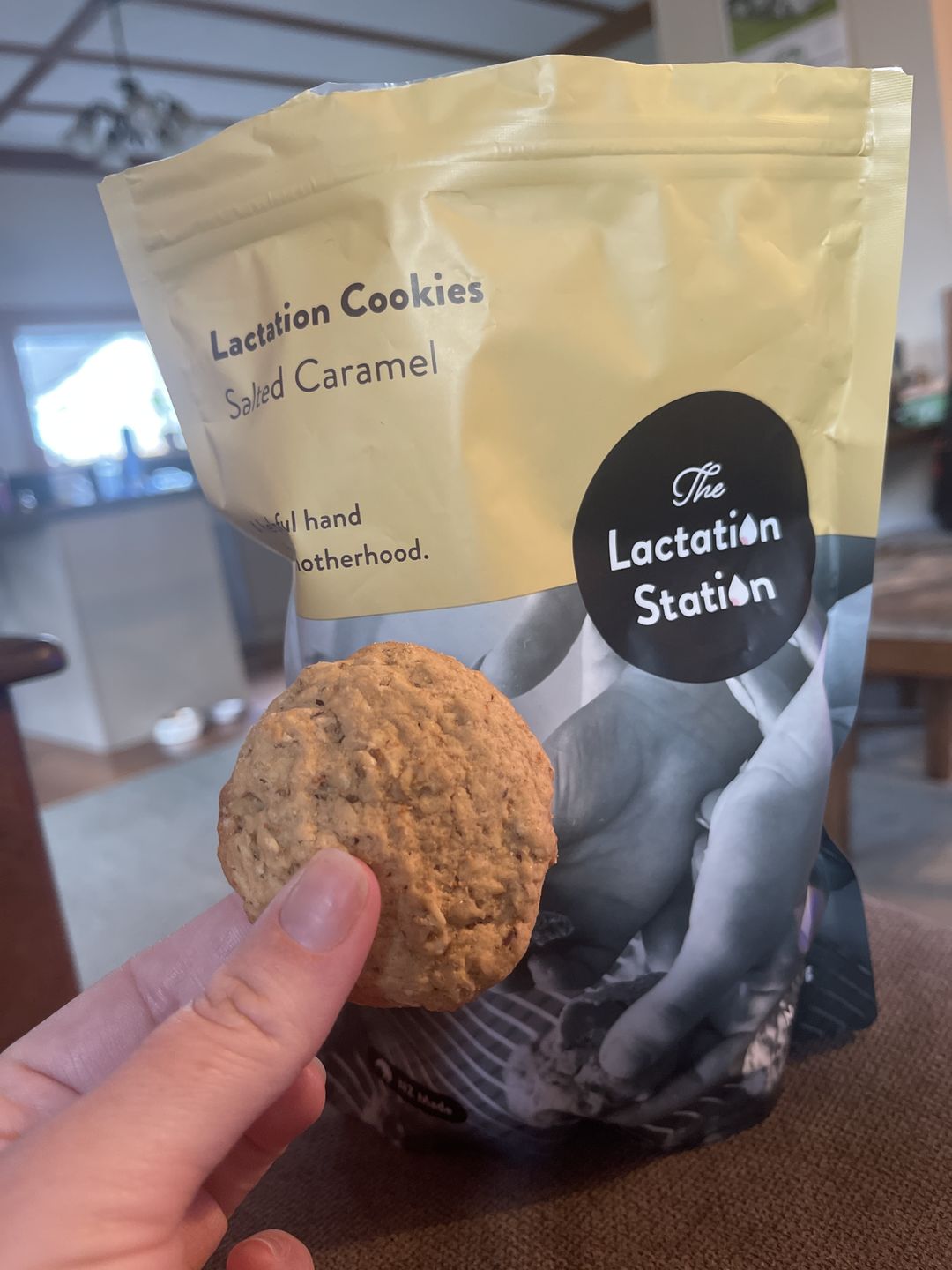 Customer photo review of Salted Caramel Lactation Cookies