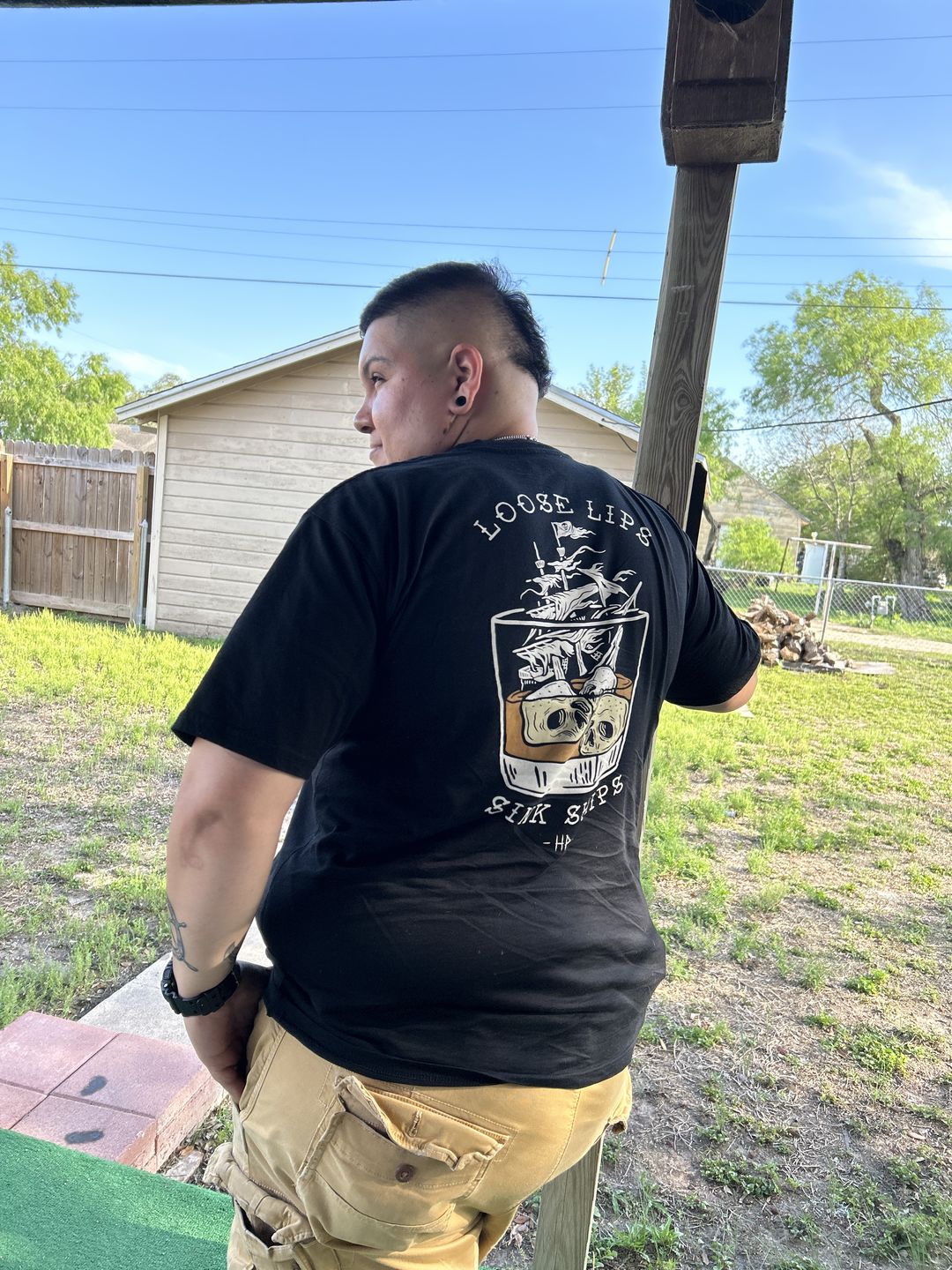 Customer photo review of Loose Lips Tee