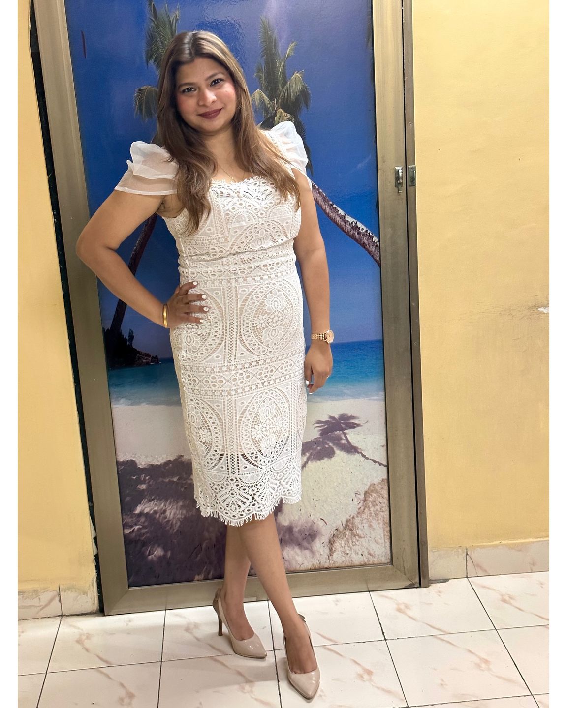 Customer photo review of Jane Eyelet Dress