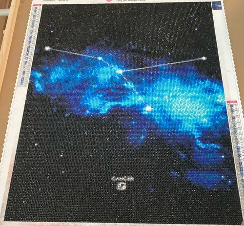 Customer photo review of 5D Diamond Painting Sternzeichen Sternenhimmel