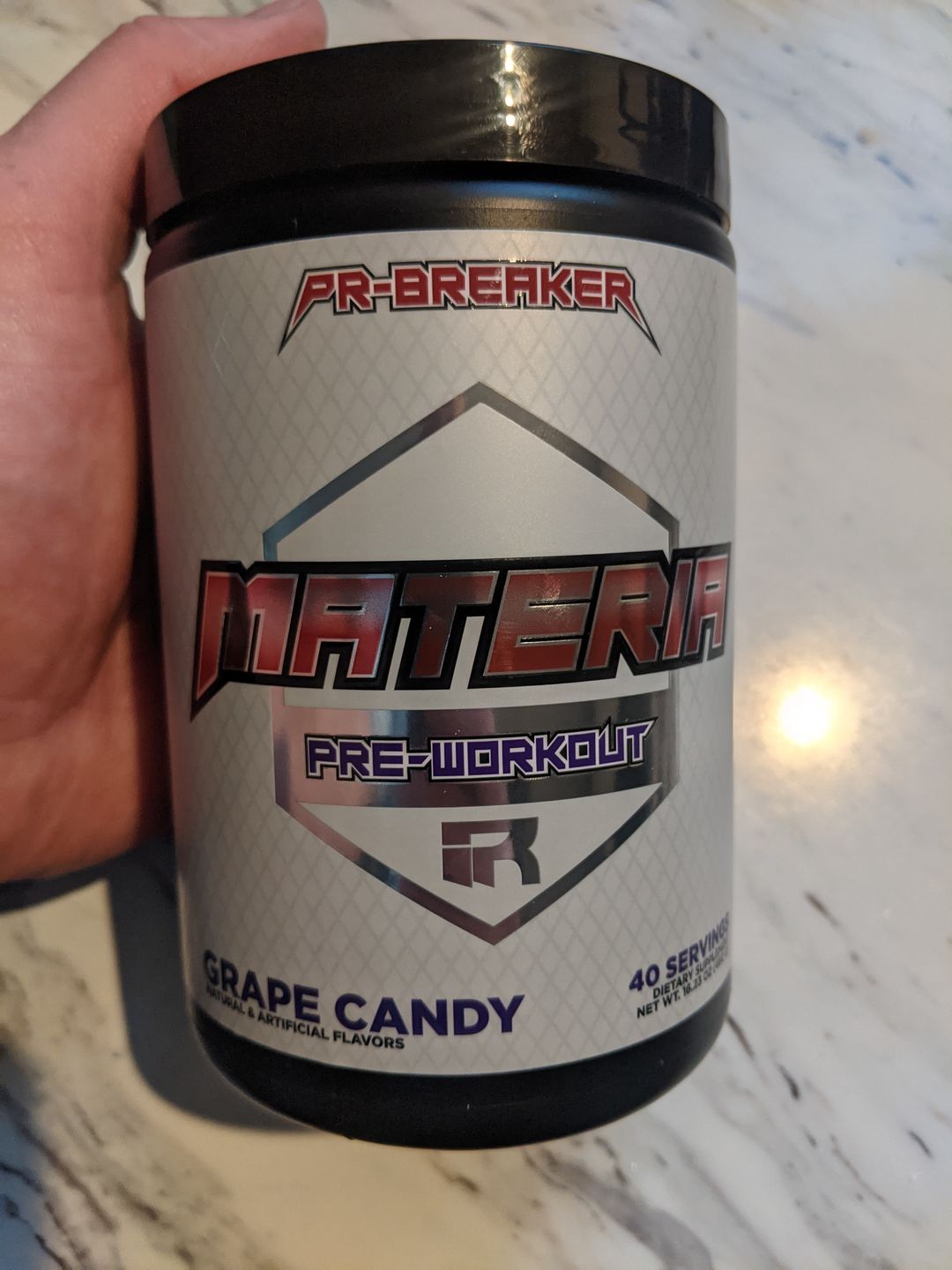Customer photo review of MATERIA Pre-Workout V2.0
