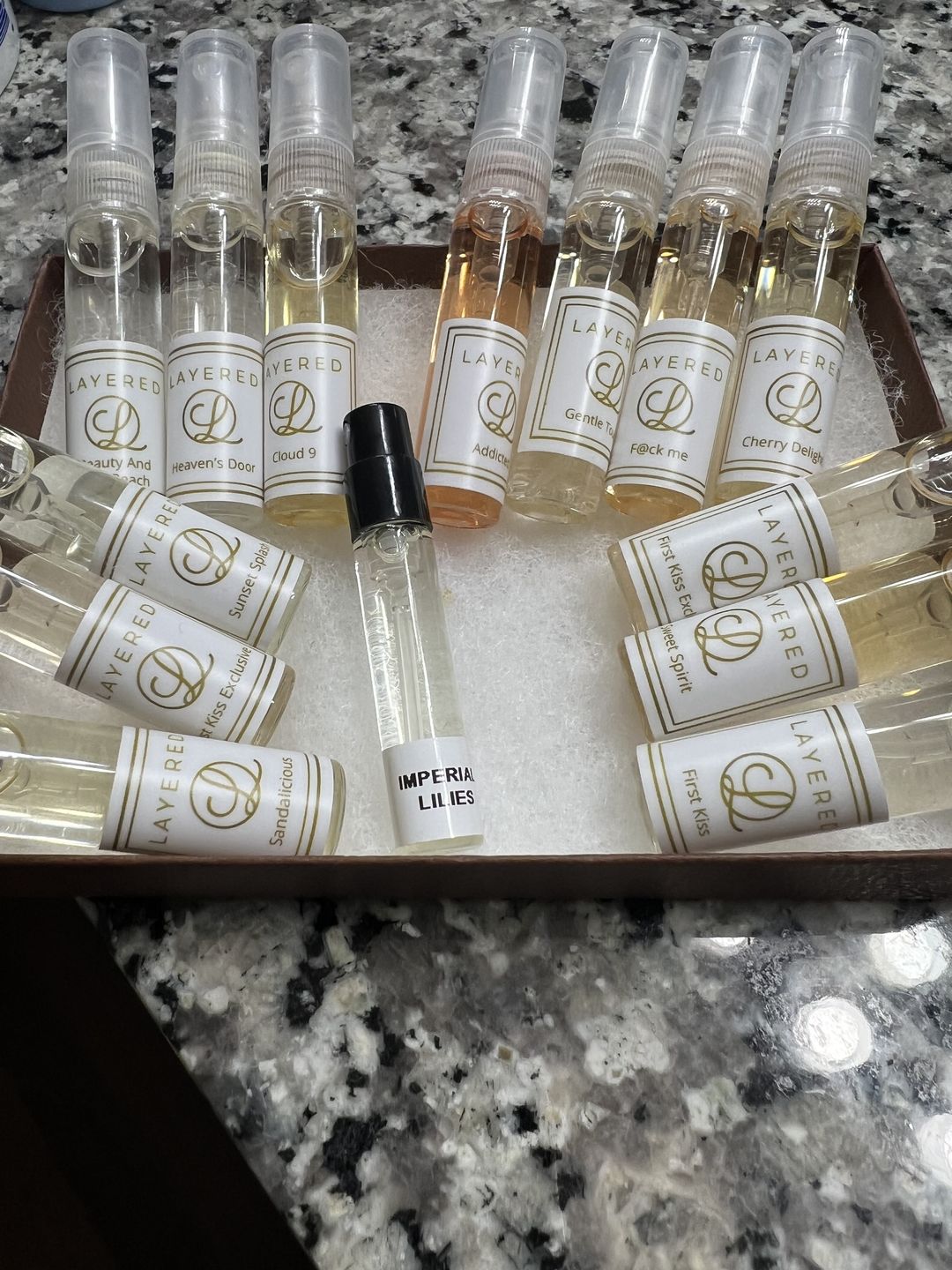 Customer photo review of The Sampler Set (Choose 7 unique fragrances!)