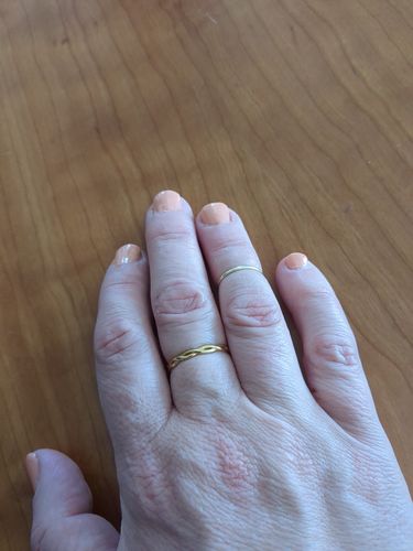 Customer photo review of Braided Ring - Gold